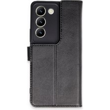 Zemira Newface Vivo V30 Lite 4g Kılıf Trend S Plus Kapaklı Kılıf - Siyah