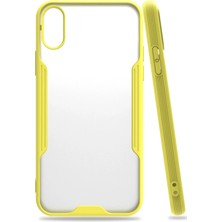 Zemira Newface Iphone x Kılıf Platin Silikon - Sarı