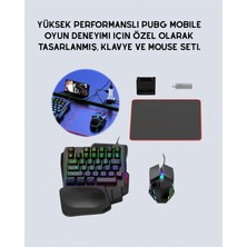 Zemira 5ın1 Bt5.3 Mobil Oyun Kiti Klavye Mouse Dönüştürücü Seti