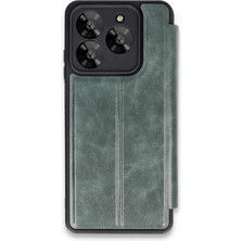 Zemira Newface General Mobile Era 30 Kılıf Flip Cover - Koyu Yeşil