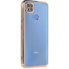 Zemira Newface Xiaomi Redmi 9c Kılıf Razer Lensli Silikon - Gold