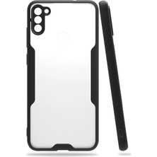 Zemira Newface Samsung Galaxy A11 Kılıf Platin Silikon - Siyah