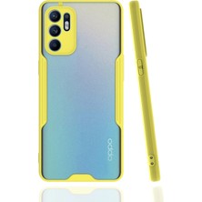 Zemira Newface Oppo Reno 6 Kılıf Platin Silikon - Sarı