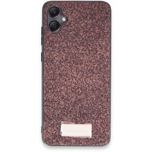 Zemira Onegif Samsung Galaxy A05 Bright Simli Kapak - Derin Mor