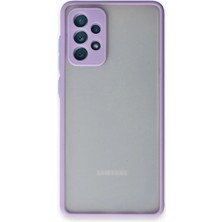 Zemira Newface Samsung Galaxy A72 Kılıf Montreal Silikon Kapak - Mor