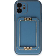 Zemira Newface Iphone 12 Kılıf Coco Elit Kapak - Mavi