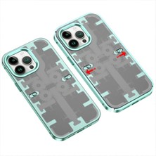 Zemira Newface Iphone 14 Pro Max Kılıf Mekanik Bumper Kapak - Yeşil