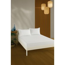 Zemira %100 Pamuk Çarşaf Takimi-Beyaz