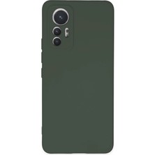 Zemira Newface Xiaomi Mi 12 Lite Kılıf Nano Içi Kadife Silikon - Koyu Yeşil