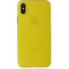 Zemira Newface Iphone Xs Max Kılıf Pp Ultra Ince Kapak - Sarı