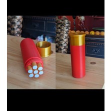 Garaj-İstanbul Kırmızı-Altın Tasarım Saklama Silindiri - 3D Baskı Aksesuar