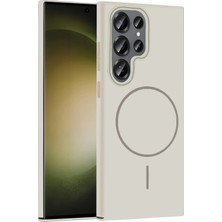 Zemira Joko Samsung Galaxy S24 Ultra Broş Magsafe Kapak - Krem