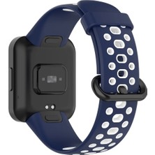 Tuba Toptaş Newface Xiaomi Redmi Watch 2 Spor Delikli Kordon - Lacivert-Beyaz