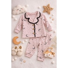 Love Giyim Yıldızlı Ay Detaylı Pijama Takımı