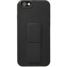 Tuba Toptaş Newface Iphone 6 Kılıf Mega Standlı Silikon - Siyah