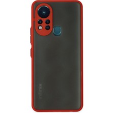 Tuba Toptaş Newface Infinix Hot 11S Kılıf Montreal Silikon Kapak - Kırmızı