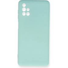 Zemira Newface Samsung Galaxy M51 Kılıf Nano Içi Kadife Silikon - Turkuaz