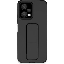 Zemira Newface Xiaomi Poco X5 5g Kılıf Mega Standlı Silikon - Siyah