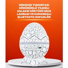 Zemira Dinozor Yumurtası Tasarımlı Projektörlü Gece Lambası