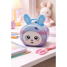 Sarece Home Kilitli Mavi Kulaklı Sevimli Metal Kumbara