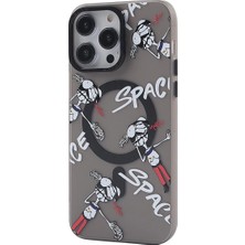 Zemira Newface Iphone 13 Pro Kılıf Apollo Magneticsafe Desenli Kapak - Apollo Siyah - 3