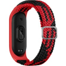 Zemira Newface Xiaomi Mi Band 7 Star Kordon - Kırmızı-Siyah