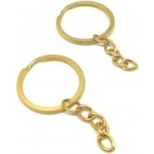 Orhan Çanta 50 Adet Toptan Fiyatına Zincirli Anahtarlık Halkası ve Takı Kancası 1.kalite Gold Renk