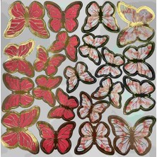 Yerli Kelebek Kağıt Kırmızı 126 Lı