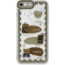 Zemira Newface Iphone 7 Kılıf Sweet Desenli Silikon Kapak - Şeffaf