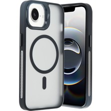 Zemira Joko Iphone 16E Flet Lens Magsafe Kapak - Siyah