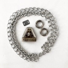 Orhan Çanta Zincir ve Klips Çanta Yapım Seti / Gümüş Renk Metal Aksesuar