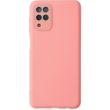 Zemira Newface Samsung Galaxy A22 Kılıf Lansman Glass Kapak - Pembe