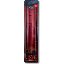 Yerli Mum Uzun Kırmızı 7 Li 20 cm