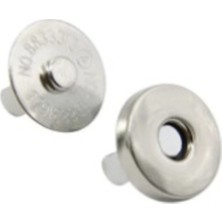 Orhan Çanta Örgü Çantaya Mıknatıslı Çıtçıt Gümüş Renk 20’li Paket