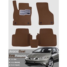 Guerrino Honda Civic-Fk/fn Hatchback 5 Kapı (2006-2012) Uyumlu Eva Paspas Tam Set–araca Özel