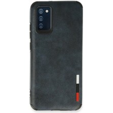 Zemira Newface Samsung Galaxy A03S Kılıf Loop Deri Silikon - Lacivert