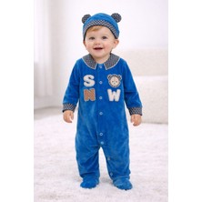 Love Giyim Şapkalı Kadife Tulum