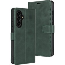 Zemira Newface Samsung Galaxy S25 Fe Trend S Plus Kapaklı Kılıf - Yeşil