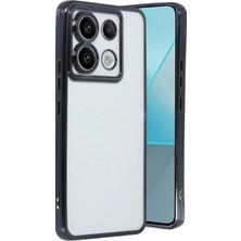 Zemira Newface Xiaomi Redmi Note 13 Pro 5g Kılıf Razer Lensli Silikon - Siyah