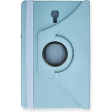 Zemira Newface Samsung Galaxy T590 Tab A 10.5 Kılıf 360 Tablet Deri Kılıf - Turkuaz