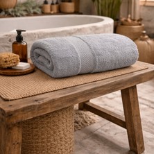 Meine Home Gri Banyo Havlusu %100 Pamuk 70X140