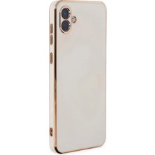 Zemira Newface Samsung Galaxy A04 Kılıf Volet Silikon - Beyaz