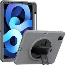 Zemira Newface Ipad Pro 11 (2018) Kılıf Hand Strap Tablet Kılıfı - Gri