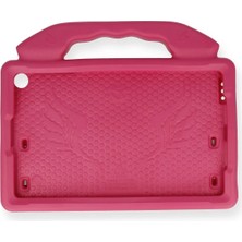 Zemira Newface Samsung Galaxy X200 Tab A8 10.5 Kılıf Like Stantlı Tablet Silikon - Pembe