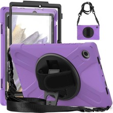 Zemira Newface Samsung Galaxy X200 Tab A8 10.5 Kılıf Amazing Tablet Kapak - Mor