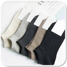 Çorapmatik 5'li Ekonomik Paket Derbili Unisex Patik Çorap Set