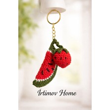 İrtimov Home El Yapımı Amigurumi Karpuz Anahtarlık