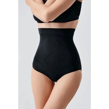 Boubon Co Siyah Dikişsiz Seamless Yüksek Bel Korse Toparlayıcı Korse Külot
