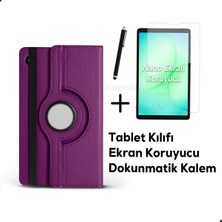 Z-Mobile Galaxy Tab A11 Kılıf Ekran Koruyucu Dokunmatik Kalem Hediyeli Set Kapaklı Standlı 8.7 Inç Küçük