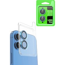 Genel Tedarik iPhone 16 Plus Raze Metal Kamera Lens - LACIVERT-(5796) - EMTHBA4358-5255